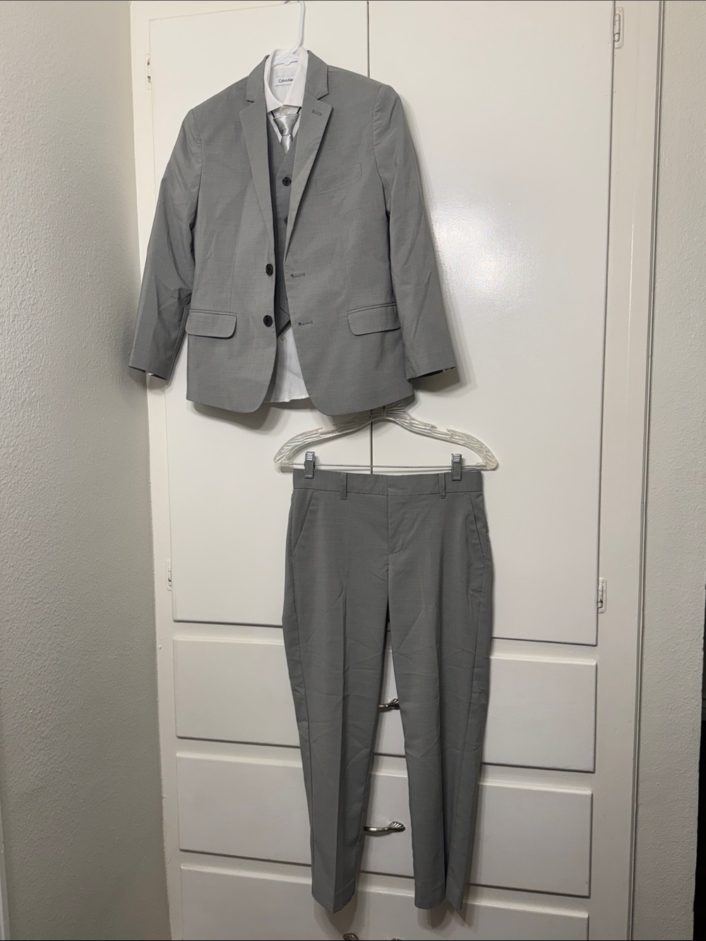 Calvin Klein Gray Boy's 5-Piece Suit